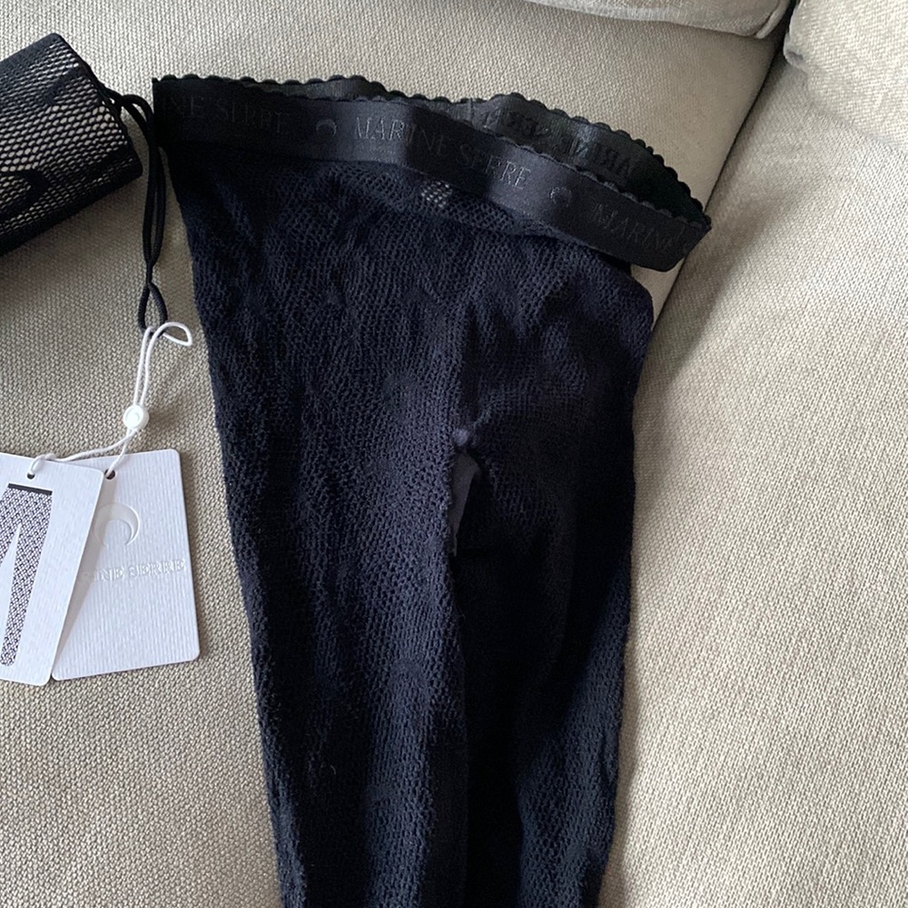 Marine Serre Moon Fishnet Tights